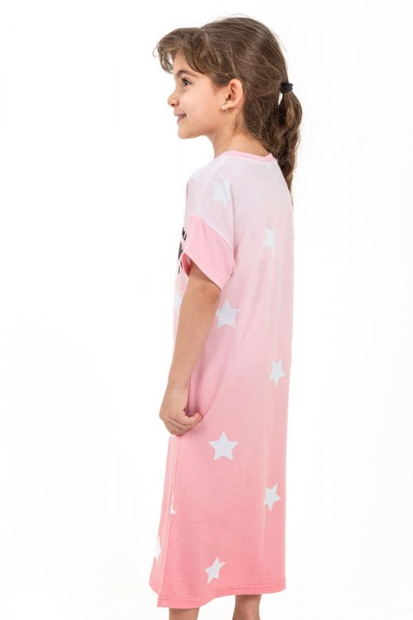 Girls Peach Ombre Star Nightdress