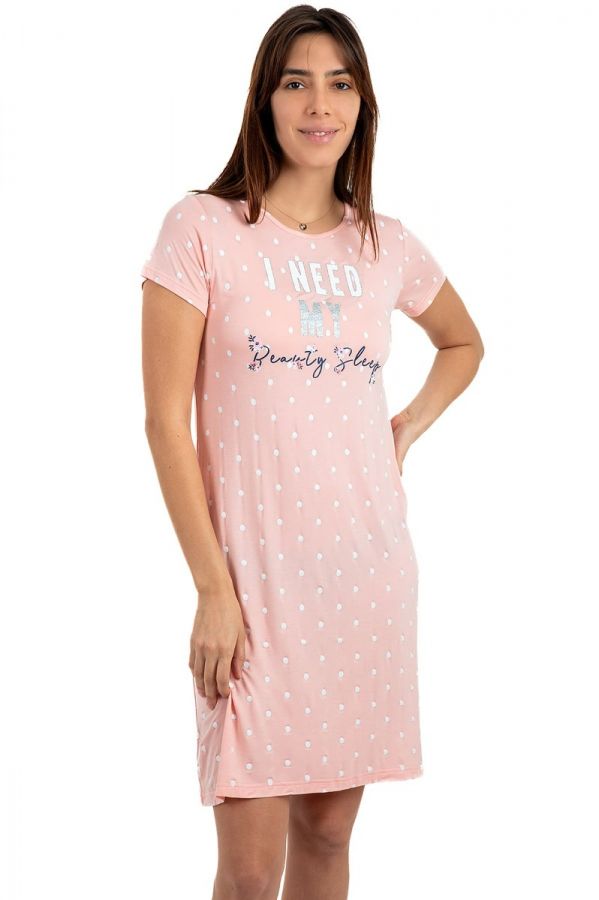 Ladies Peach Beauty Sleep Nightdress