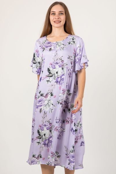Ladies Lilac Floral Dress
