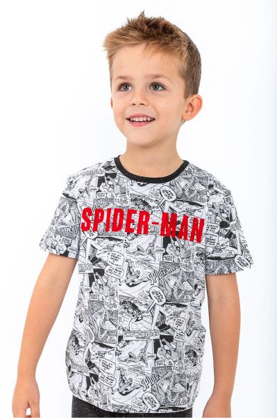 Boys White Spider-Man Comic PJ