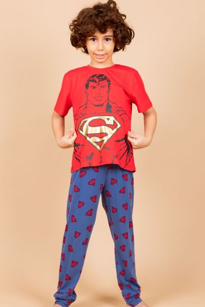 Boys Red Superman PJ