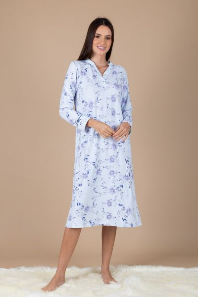 Ladies Lilac Floral Nightdress by Annabelle