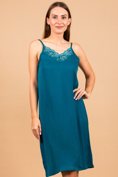 Ladies Green Lace Chemise