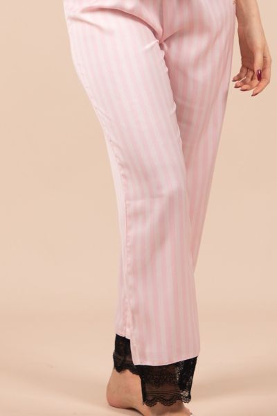 Ladies Pink Stripe Pant
