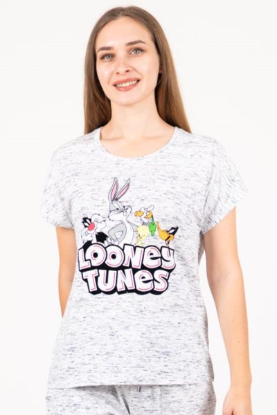 Ladies Space Dye Looney Tunes Top